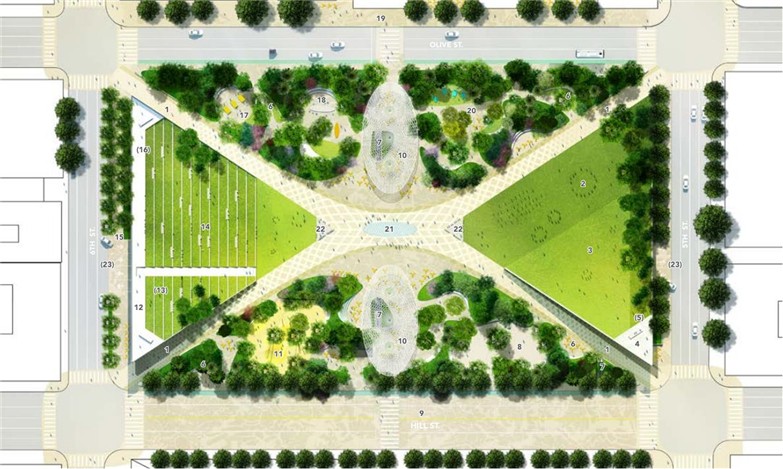 美国城市绿地景观规划设计方案-3