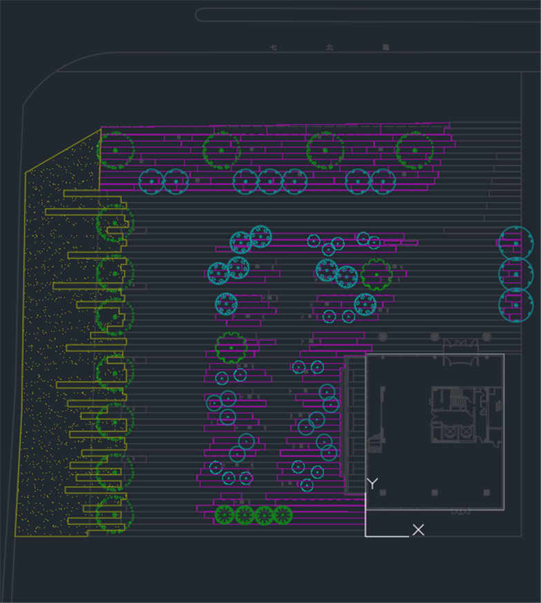 玛莎施瓦茨北七家商务园营销体验区实景图+景观施工图全集-9