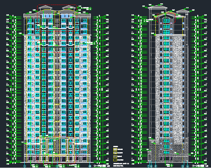 W61-超200套住宅户型库-CAD平立剖面-10