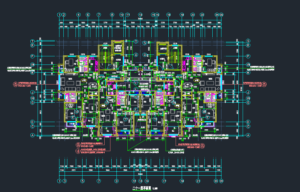 W61-超200套住宅户型库-CAD平立剖面-11