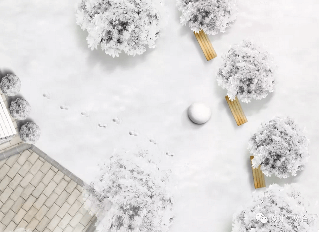 雪景彩色平面图PSD-4