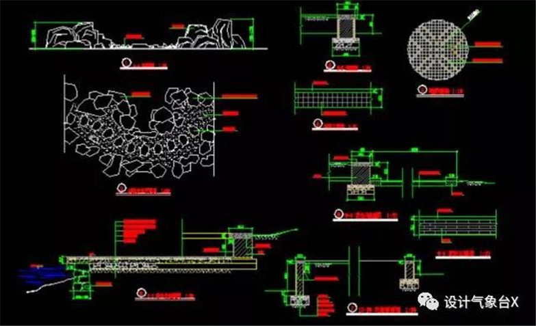 知名设计院景观细部详图CAD-5