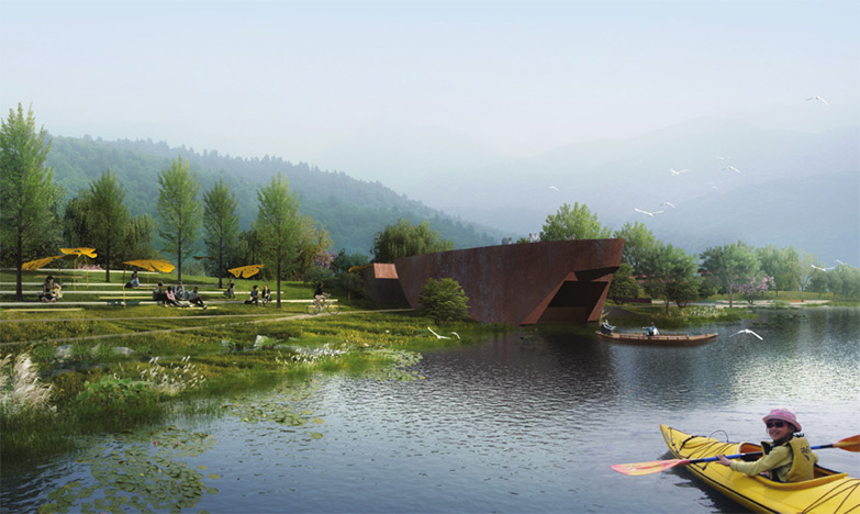 EDSA作品-武汉东湖绿道森林公园西门节点概念设计-5