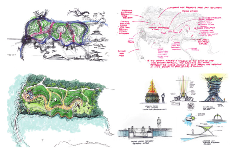 EDSA作品-武汉东湖绿道森林公园西门节点概念设计-9