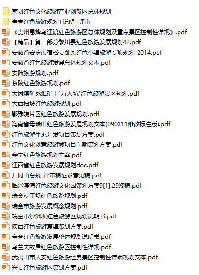 红色旅游专题规划(论文，报告，案例等)合集-7