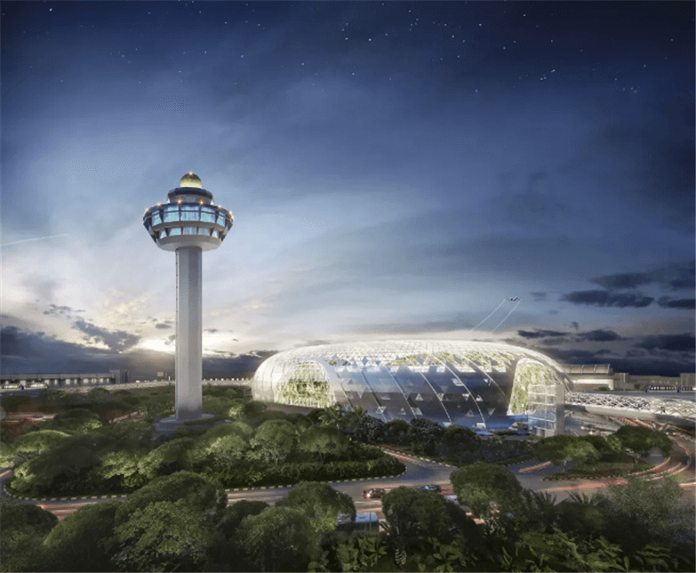 火爆全球的新加坡瀑布机场全套设计方案-7