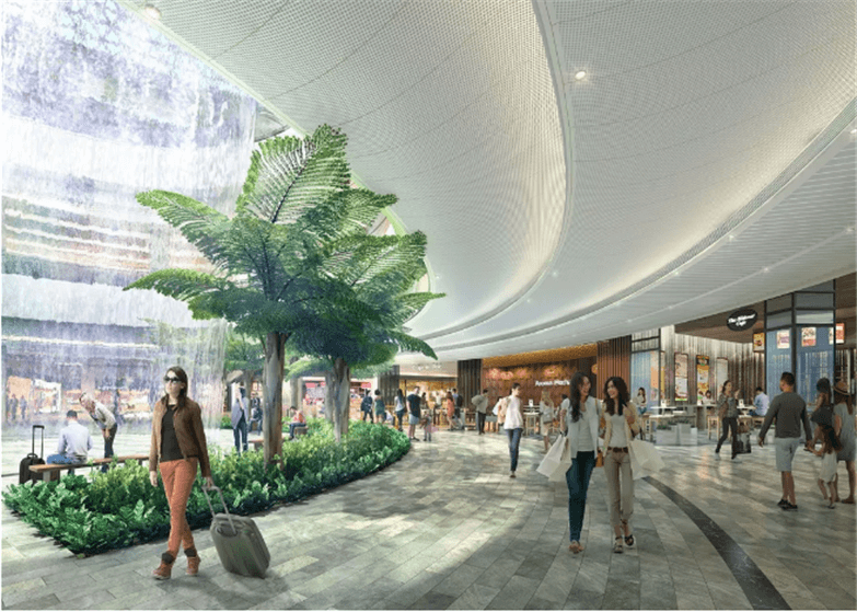 火爆全球的新加坡瀑布机场全套设计方案-8