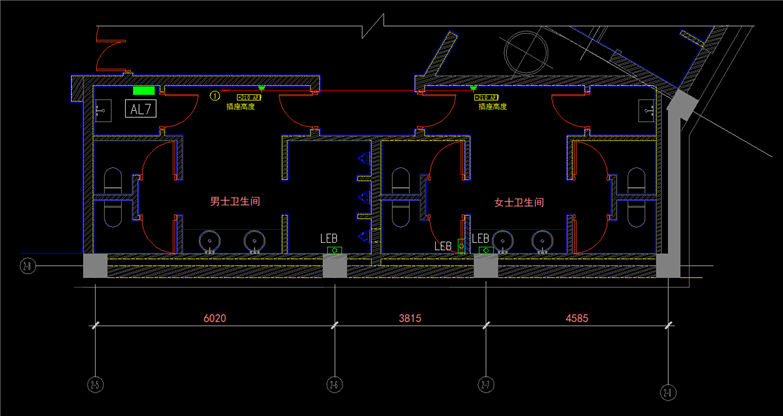 W114-6套民宿施工图CAD合集（部分含效果图，物料书等）-15