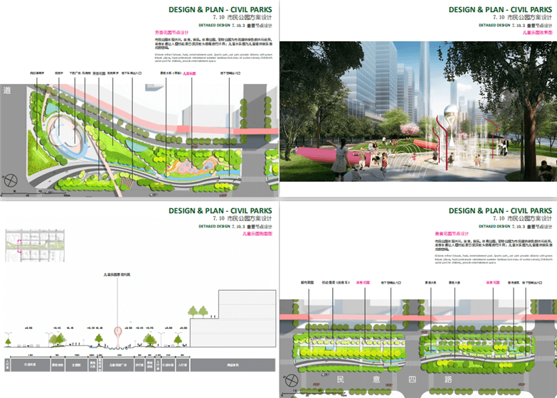 汉正街中央服务区绿轴及地下空间景观设计-5