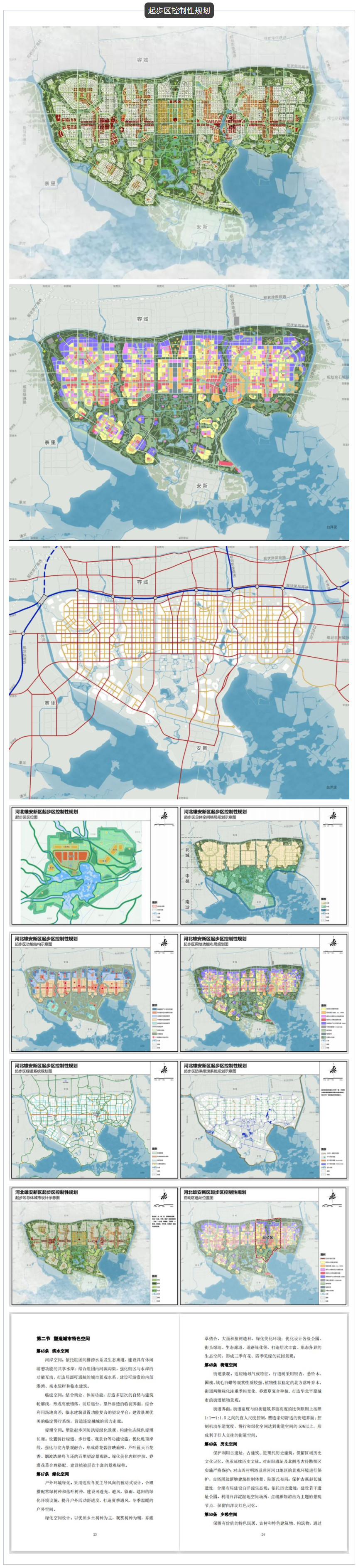 雄安新区控制性详细规划资料文本合集-3