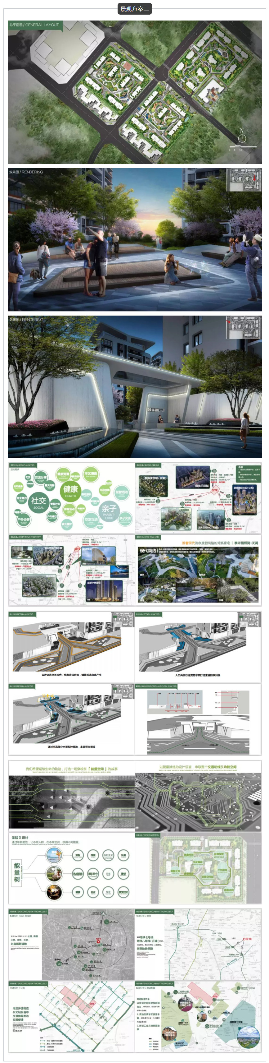 居住区景观设计超清方案及SU模型-2