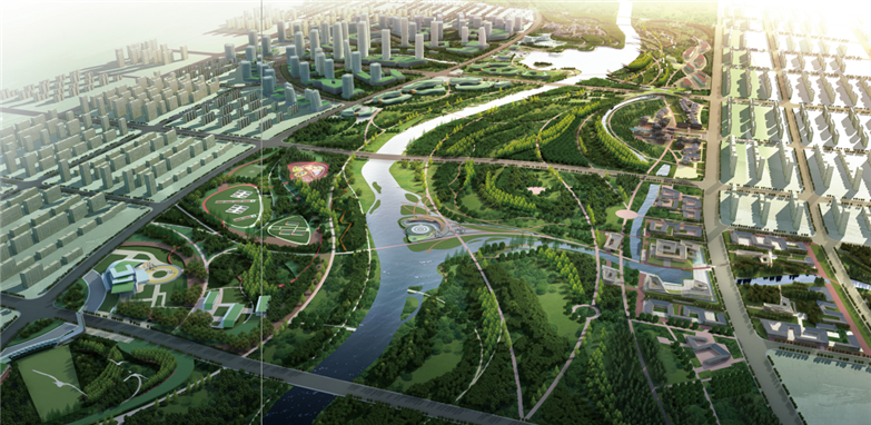 大型滨水景观生态廊道概念性规划设计-8