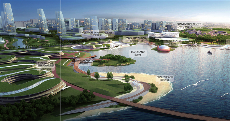 大型滨水景观生态廊道概念性规划设计-17