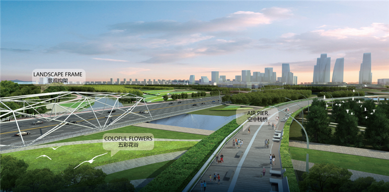 大型滨水景观生态廊道概念性规划设计-18