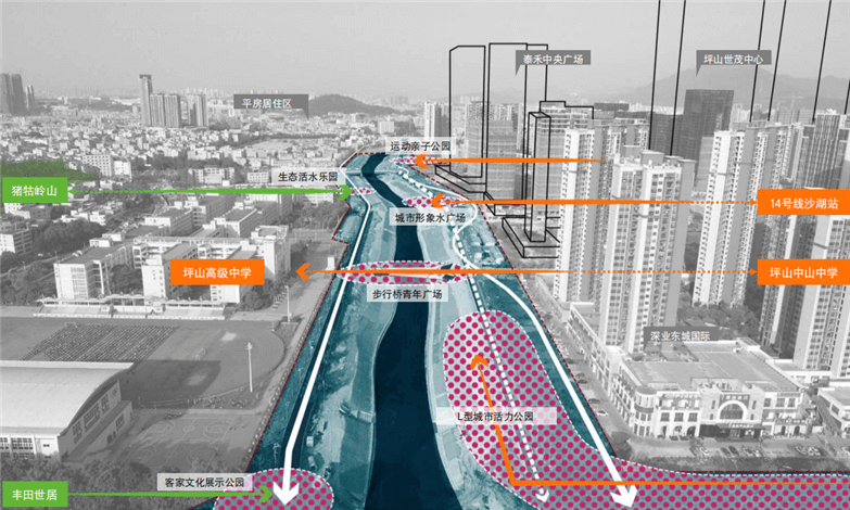 深圳坪山滨水湿地一河两岸景观规划设计-15