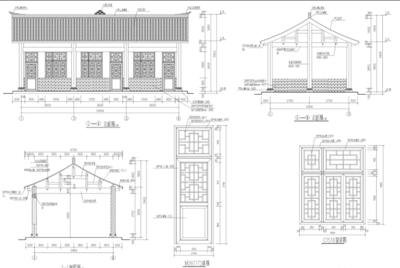 2020古建筑模型合集包+CAD施工图套图-3