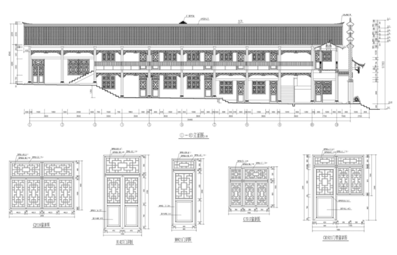 2020古建筑模型合集包+CAD施工图套图-4