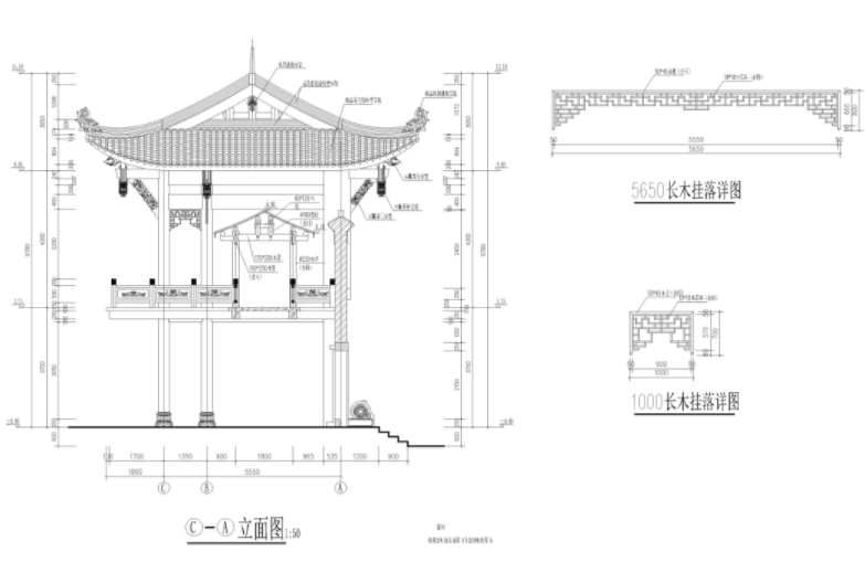 2020古建筑模型合集包+CAD施工图套图-5