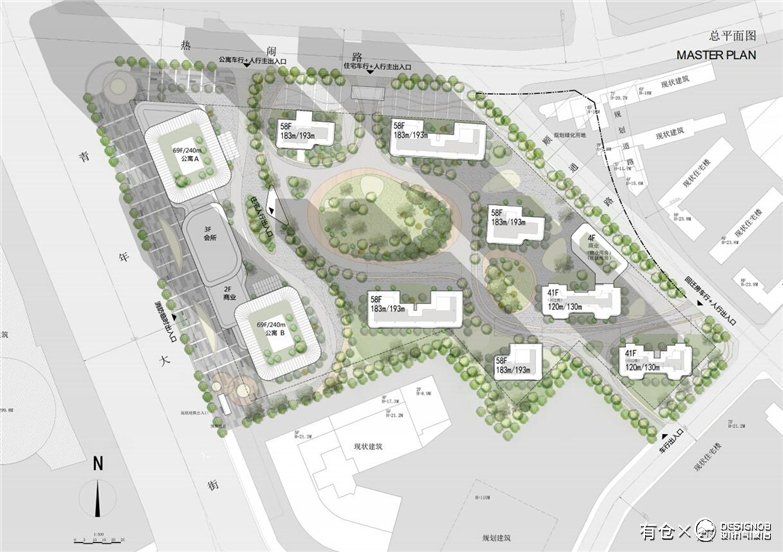 沈阳商业+超高层公建化豪宅建筑方案设计-9