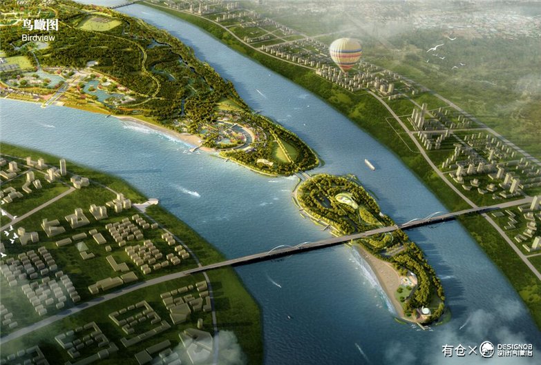 湖北襄阳鱼梁洲环岛景观带设计方案-14